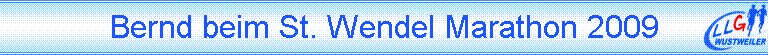 Bernd beim St. Wendel Marathon 2009