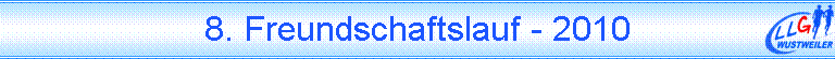 8. Freundschaftslauf - 2010