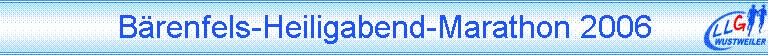 Brenfels-Heiligabend-Marathon 2006